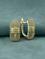 Серьги из лимонного золота 585 пробы