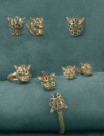 Серьги из золота 585 пробы c изумрудом