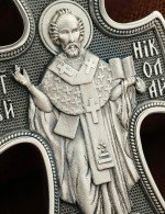 Крест из серебра 925 пробы и золота 585 пробы